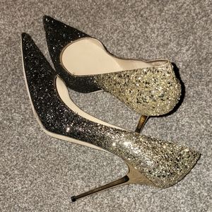 Jimmy Choo Anouk Degrade Glitter Pumps